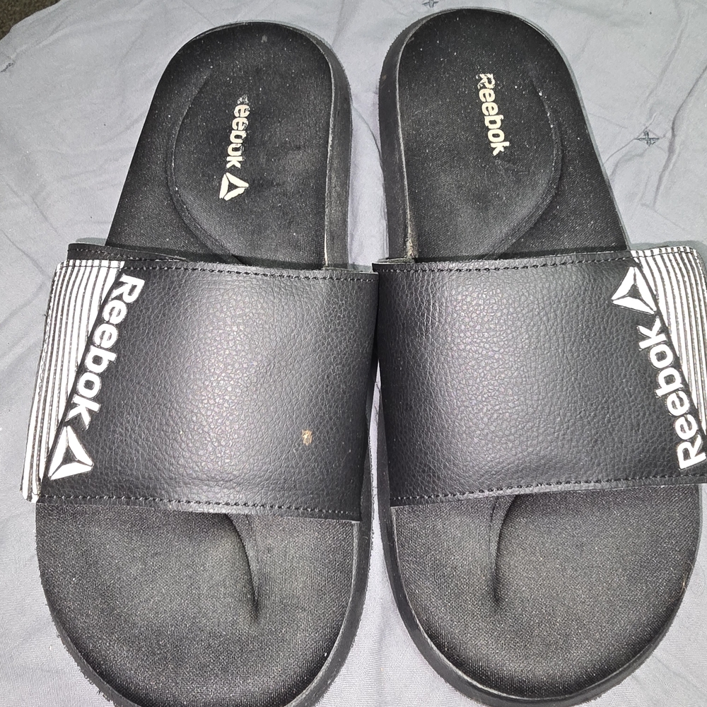 Reebok Black Slide Sandals